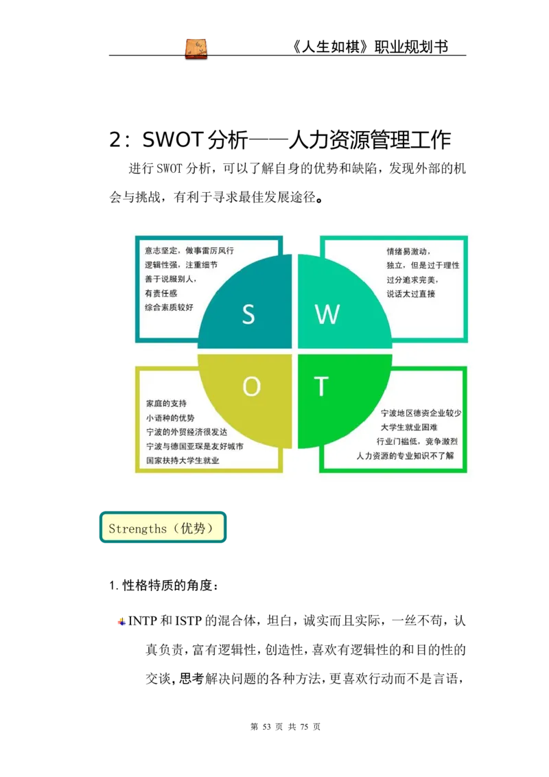 职业规划范本(53)_E6-职业规划_01精选word模板（推荐使用，修改后可用）