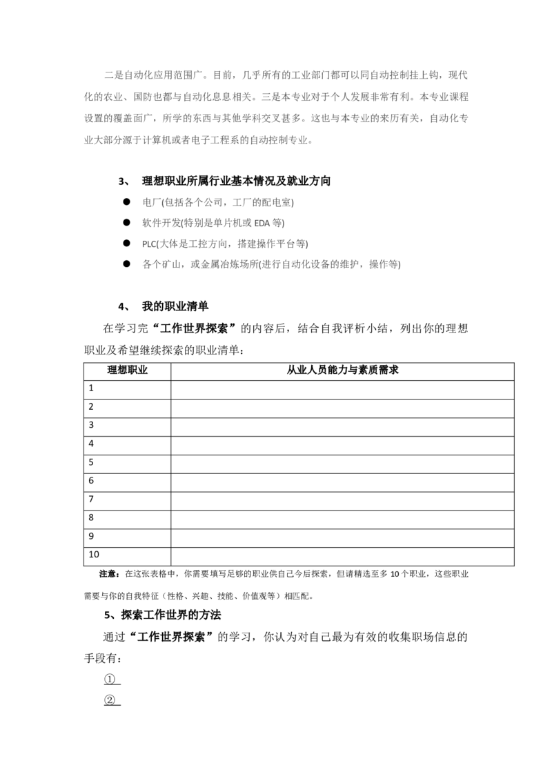 职业生涯规划书参考模板_E6-职业规划_97数控专业