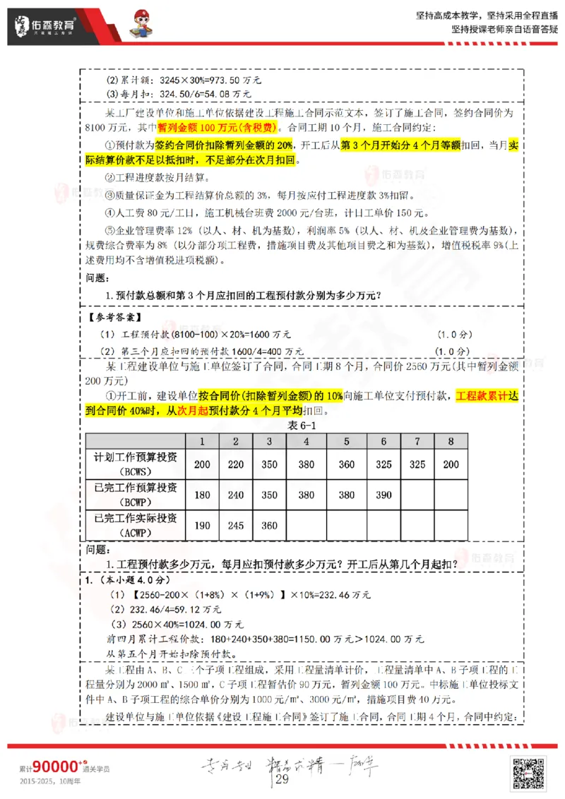 2025.4.13佑森教育叶虎翼授课监理案例《冲刺串讲》专用讲义，版权所有，侵权必究_监理工程师_2025监理工程师_2025年监理工程师SVIP_2025年监理土建案例SVIP