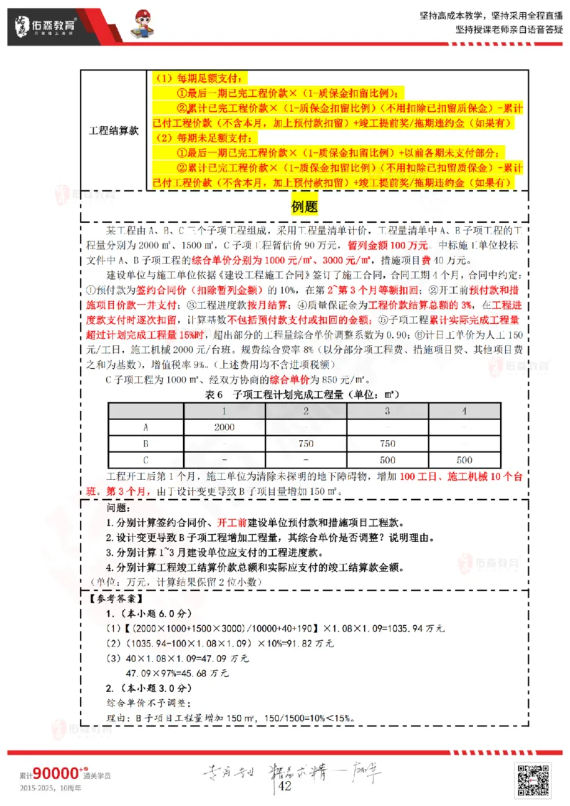 2025.4.13佑森教育叶虎翼授课监理案例《冲刺串讲》专用讲义，版权所有，侵权必究_监理工程师_2025监理工程师_2025年监理工程师SVIP_2025年监理土建案例SVIP