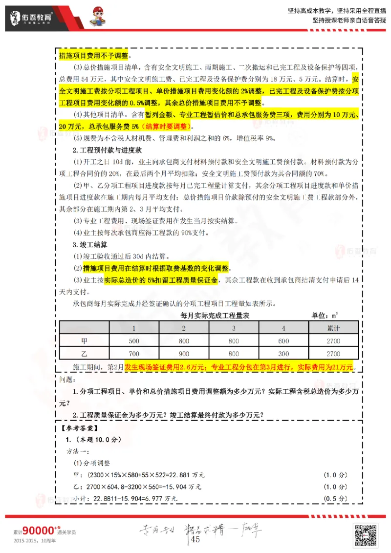 2025.4.13佑森教育叶虎翼授课监理案例《冲刺串讲》专用讲义，版权所有，侵权必究_监理工程师_2025监理工程师_2025年监理工程师SVIP_2025年监理土建案例SVIP