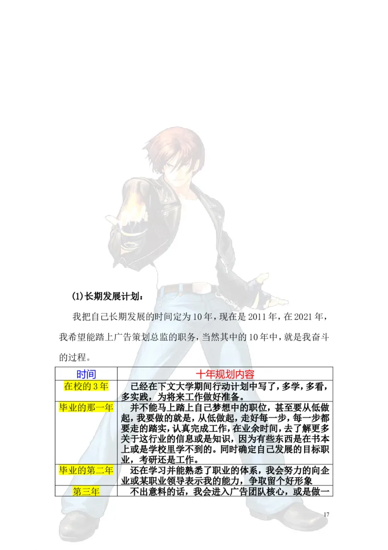 美术专业职业生涯规划书_E6-职业规划_32美术专业