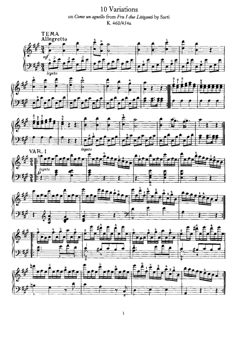 10Variations,K460_一万首著名钢琴曲谱哈农贝多芬合集视频教学电子版高清无水印可打印_1古典钢琴知名音乐家谱_莫扎特钢琴谱全集_0312095926_变奏曲集