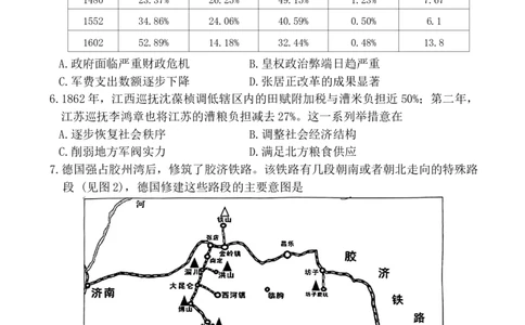 2024届福建省福州市高三下学期4月末质量检测（三模）历史试题+答案(1)_2024年5月_025月合集_2024届福建省福州市高三下学期4月末质量检测（三模）