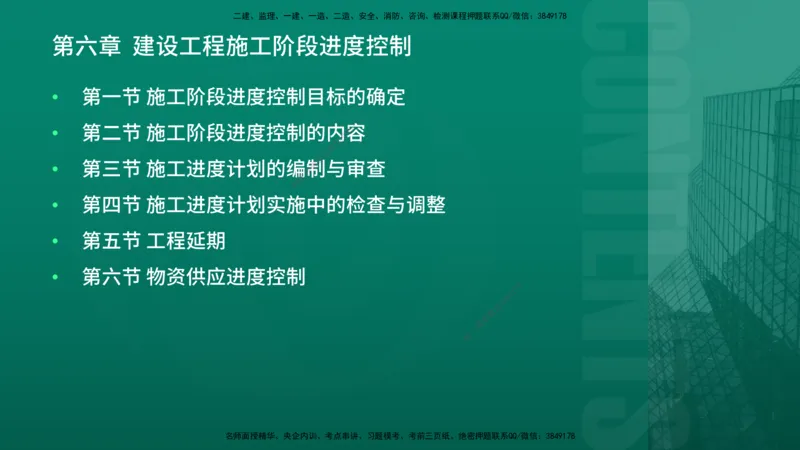 2026年监理《进度控制（土建）》第6章在线版_监理工程师_2026年监理工程师SVIP_2026年监理土建控制SVIP_02-基础精讲✿高端面授✿深度强化