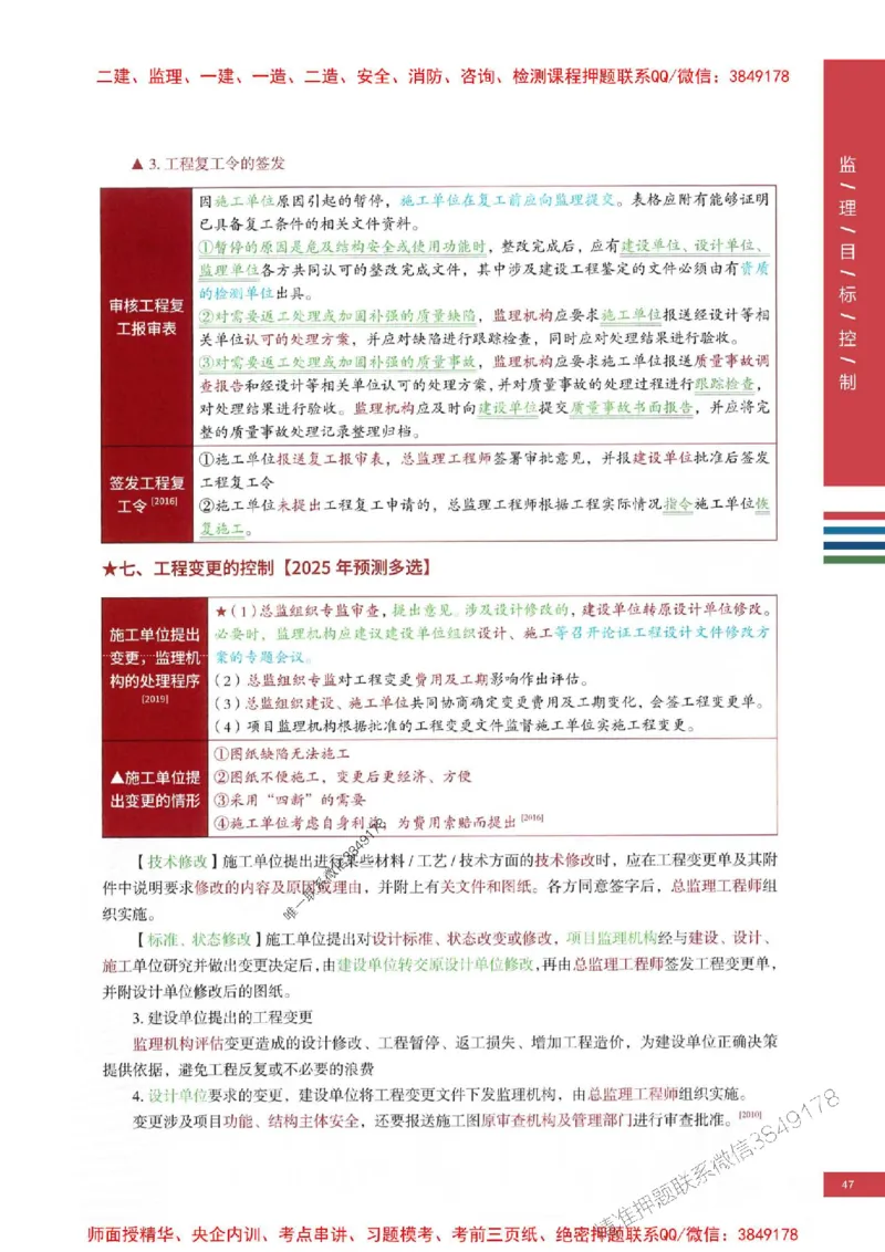 2025年监理土建控制-四色笔记高清_监理工程师_2025监理工程师_2025年监理工程师SVIP_2025年监理土建控制SVIP_01-精华文档✿电子教材✿历年真题