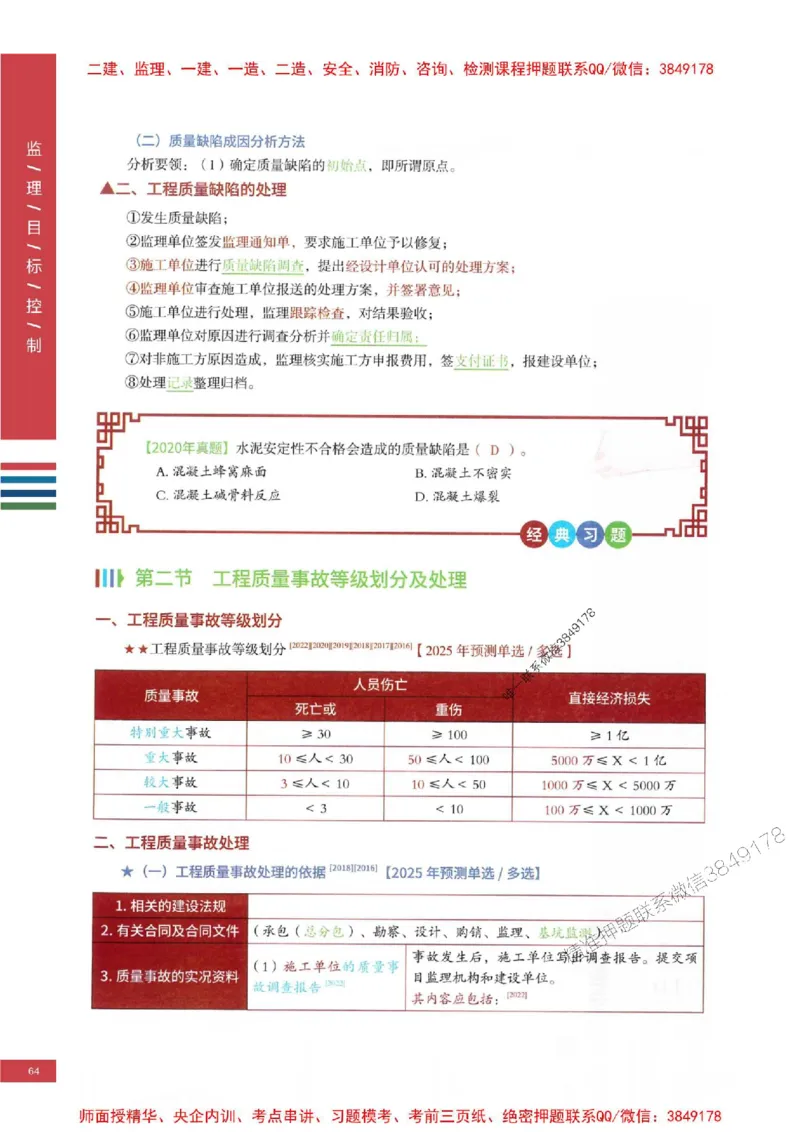 2025年监理土建控制-四色笔记高清_监理工程师_2025监理工程师_2025年监理工程师SVIP_2025年监理土建控制SVIP_01-精华文档✿电子教材✿历年真题