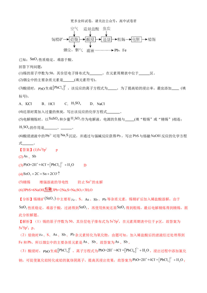 化学（九省联考真题完全解读，江西卷）-2024年1月&ldquo;九省联考&rdquo;真题完全解读与考后提升_2024年4月_其他_2024年1月新&ldquo;九省联考&rdquo;考后提升卷（原卷+解析）