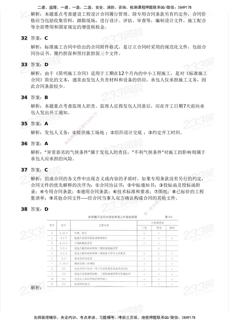 2025年监理工程师《合同管理)》模考大赛试3月_监理工程师_2025监理工程师_2025年监理工程师SVIP_2025年监理合同管理SVIP_05-考前密训✿央企特训✿机构普押