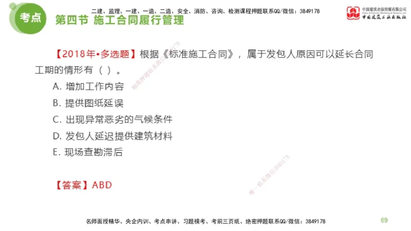 2025年监理工程师《合同管理》金题解析03节（下）_监理工程师_2025监理工程师_2025年监理工程师SVIP_2025年监理合同管理SVIP_03-习题精析✿实战特训✿模考通关_讲义