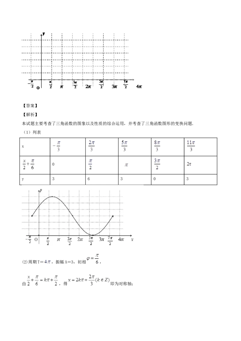 5.6函数y=Asin(&omega;x+&phi;)（解析版）_E015高中全科试卷_数学试题_必修1_02.同步练习_1.同步练习（2022-2023学年）_5.6函数y=Asin(&omega;x+&phi;)（含解析）