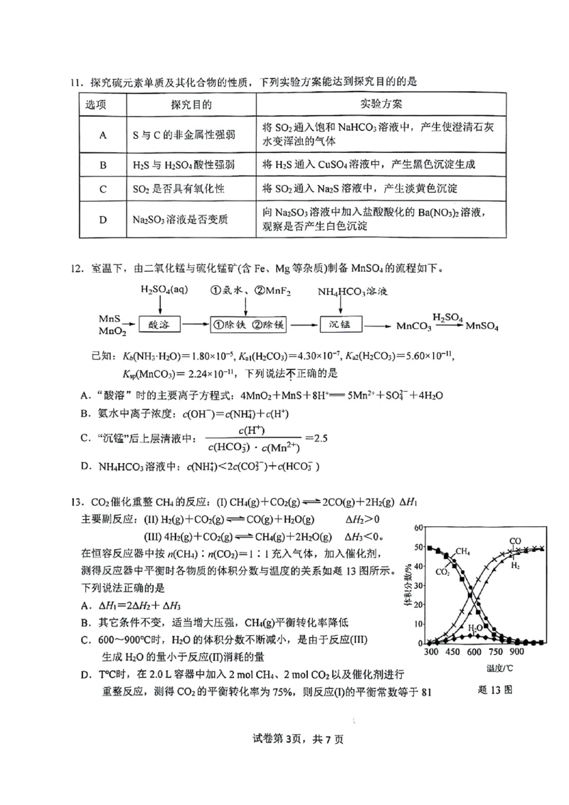化学试卷_2024年3月_013月合集_2024届江苏省镇江市高三下学期期初适应性练习_江苏省镇江市2023-2024学年高三下学期期初适应性练习化学试题