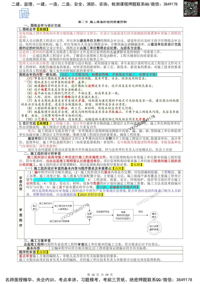 2025质量控制强化记忆_监理工程师_2025监理工程师_2025年监理工程师SVIP_2025年监理土建控制SVIP_05-考前密训✿央企特训✿机构普押_16-控制《终极押题资料》雷哥推荐