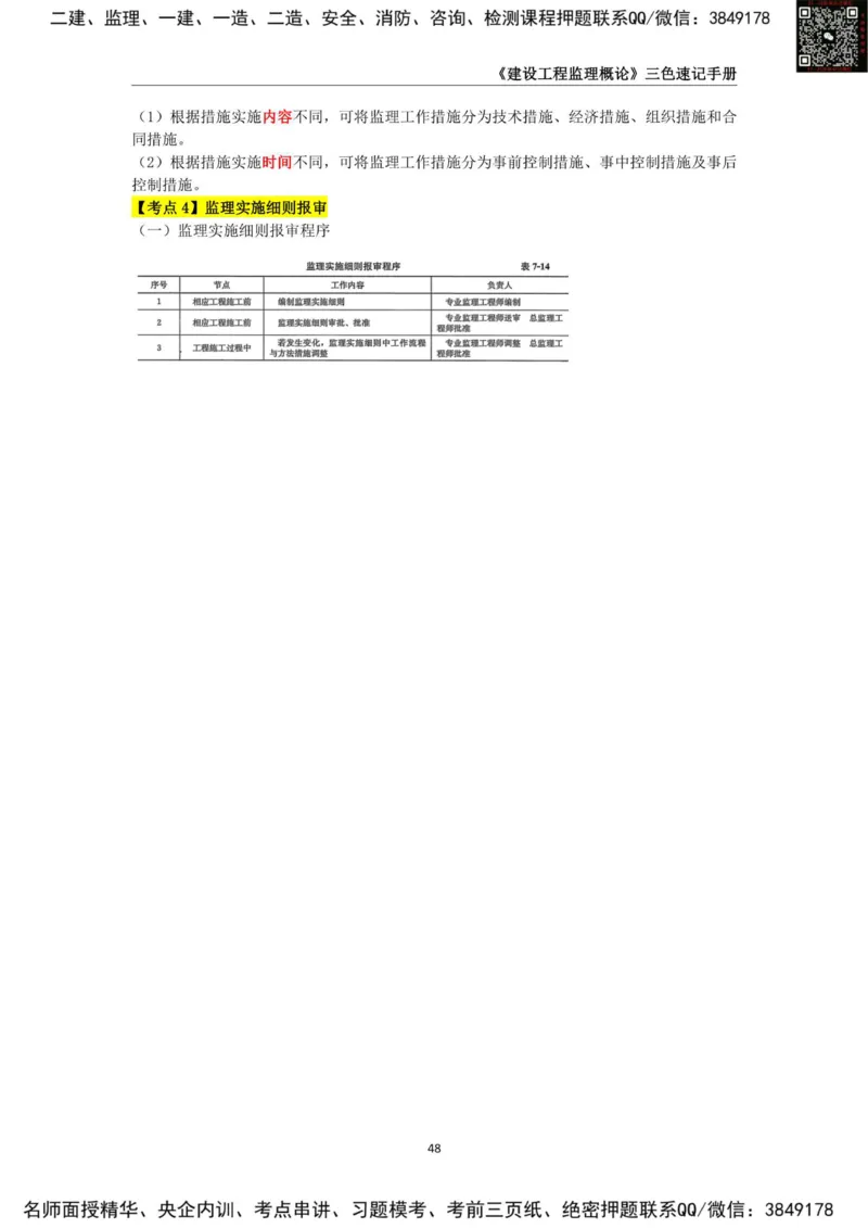 2025年监理工程师《建设工程监理概论》三色速记手册_监理工程师_2025监理工程师_2025年监理工程师SVIP_2025年监理概论法规SVIP_01-精华文档✿电子教材✿历年真题