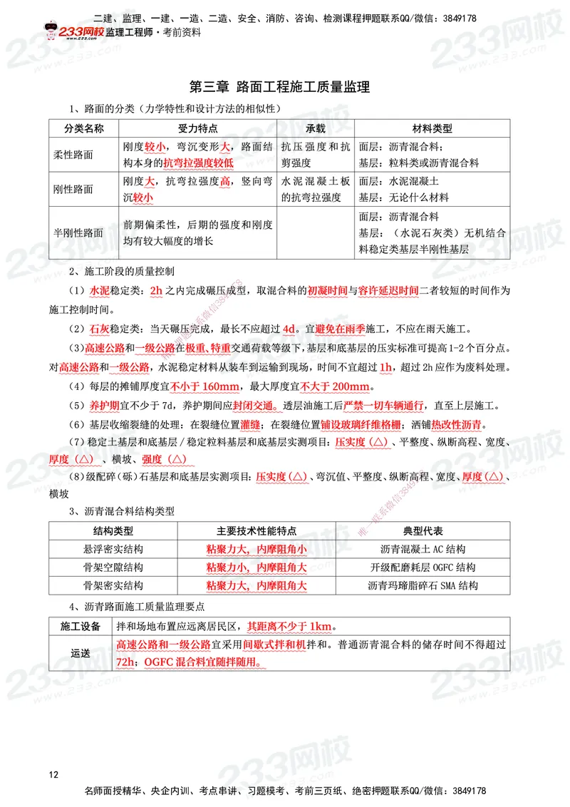 233-交通控制-考前10页纸_监理工程师_2025监理工程师_2025年监理工程师SVIP_2025年监理交通控制SVIP_05-考前密训✿央企特训✿机构普押_16-交通控制《考前10页纸》233