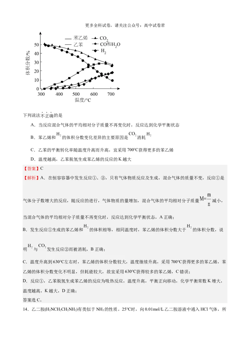 化学（考后提升卷，广西卷）-2024年1月&ldquo;九省联考&rdquo;真题完全解读与考后提升（解析版）_2024年4月_其他_2024年1月新&ldquo;九省联考&rdquo;考后提升卷（原卷+解析）