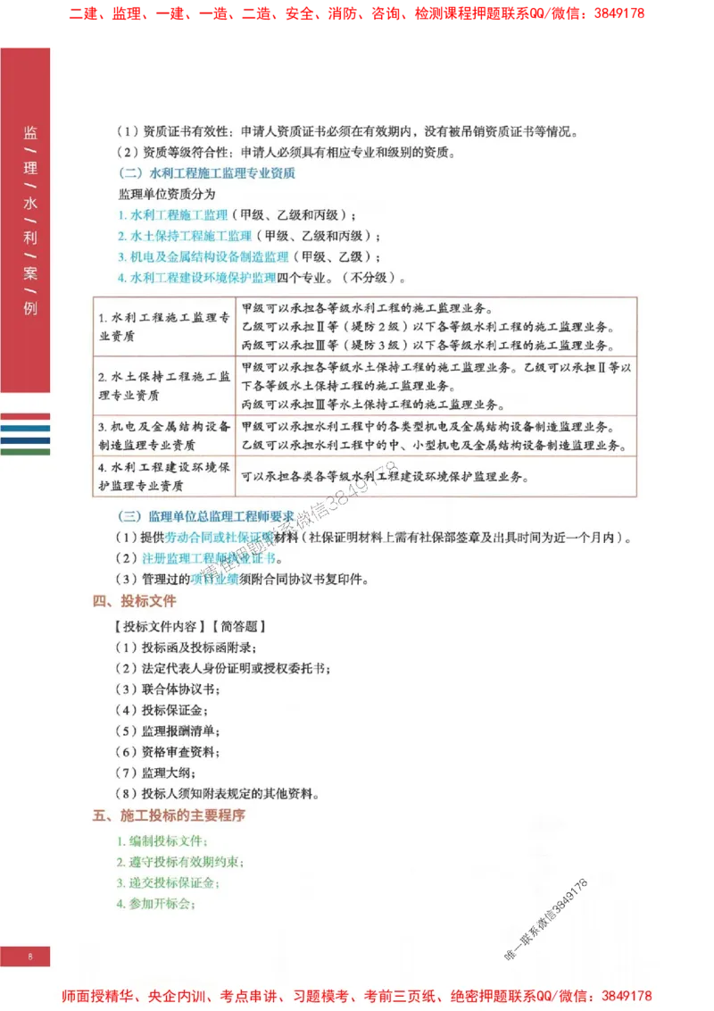 2025年监理水利案例-四色笔记高清_监理工程师_2025监理工程师_2025年监理工程师SVIP_2025年监理水利案例SVIP_01-精华文档✿电子教材✿历年真题