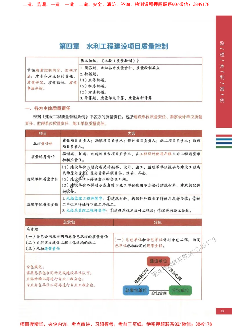 2025年监理水利案例-四色笔记高清_监理工程师_2025监理工程师_2025年监理工程师SVIP_2025年监理水利案例SVIP_01-精华文档✿电子教材✿历年真题