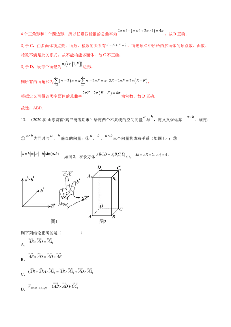 专题12立体几何专题（新定义）（解析版）(1)_2024年4月_01按日期_6号_2024届新结构高考数学合集_新高考数学创新题型微专题（数学文化、新定义）