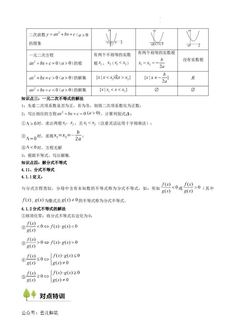 专题08预备知识八：二次函数与一元二次方程、不等式（解析版）_2024-2025高一（7-7月题库）_2024年7月试卷_0708暑假自学课2024年初升高数学无忧衔接（通用版）