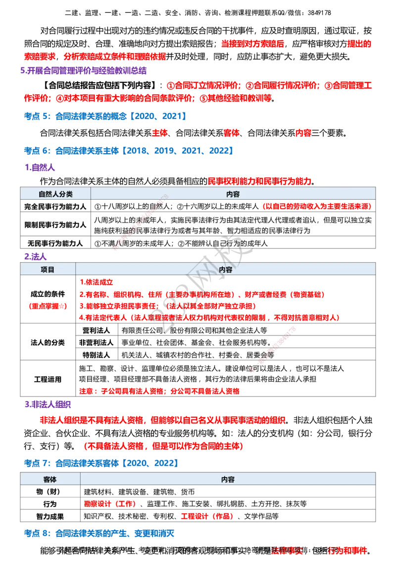233-监理合同-历年高频真题考点汇总_监理工程师_2025监理工程师_2025年监理工程师SVIP_2025年监理合同管理SVIP_05-考前密训✿央企特训✿机构普押