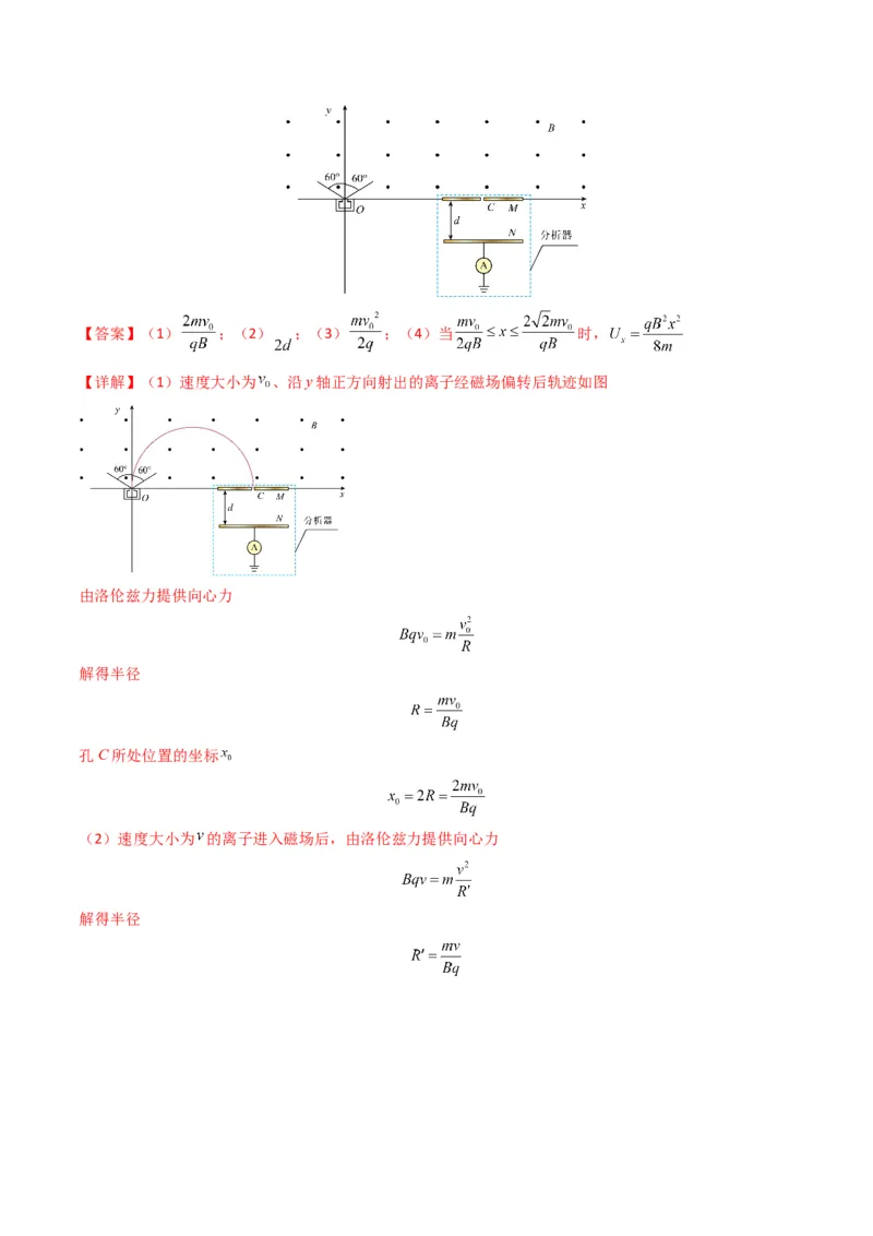 专题11磁场（计算题）学易金卷：三年（2021-2023）高考物理真题分项汇编（全国通用）（解析版）_2024年4月_其他_240413学易金卷：三年（2021-2023）高考物理真题分项汇编（全国通用）