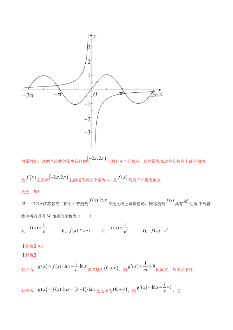 专题23导数在研究函数中的应用（1）（解析版）_E015高中全科试卷_数学试题_选修2_06.专项练习_专题23导数在研究函数中的应用（1）-高中数学新教材人教A版选择性必修配套提升训练