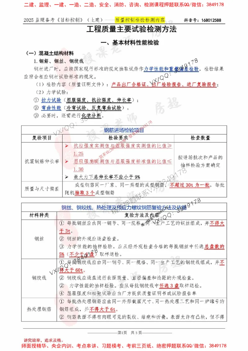 2025年《三控-房超》检验检测背诵内容-5页纸_监理工程师_2025监理工程师_2025年监理工程师SVIP_2025年监理土建控制SVIP_05-考前密训✿央企特训✿机构普押