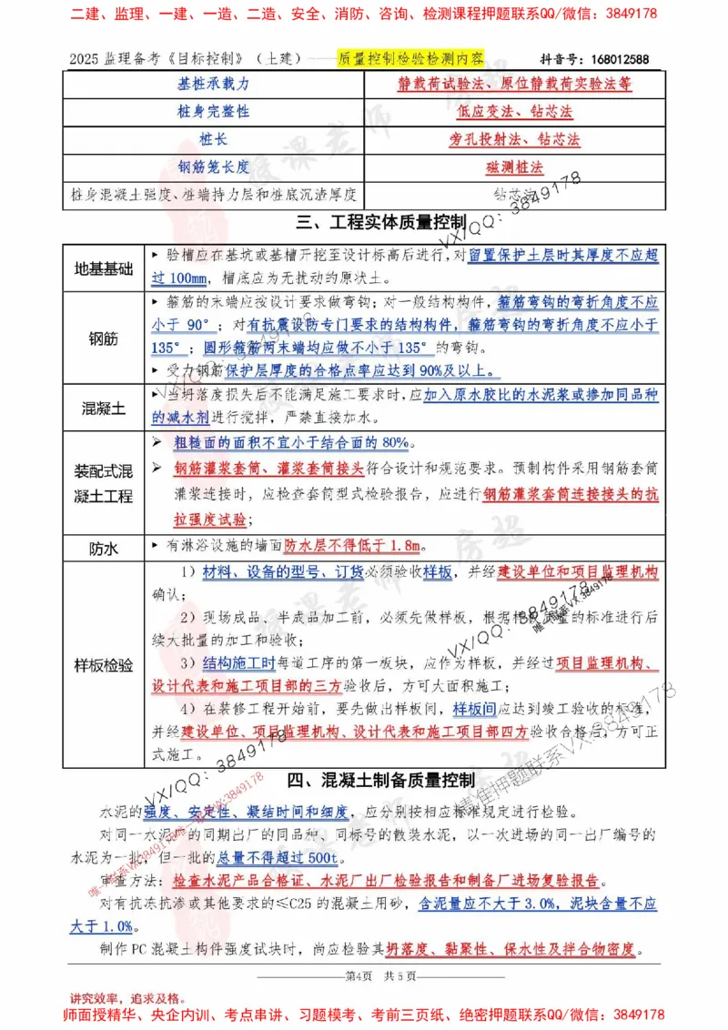 2025年《三控-房超》检验检测背诵内容-5页纸_监理工程师_2025监理工程师_2025年监理工程师SVIP_2025年监理土建控制SVIP_05-考前密训✿央企特训✿机构普押