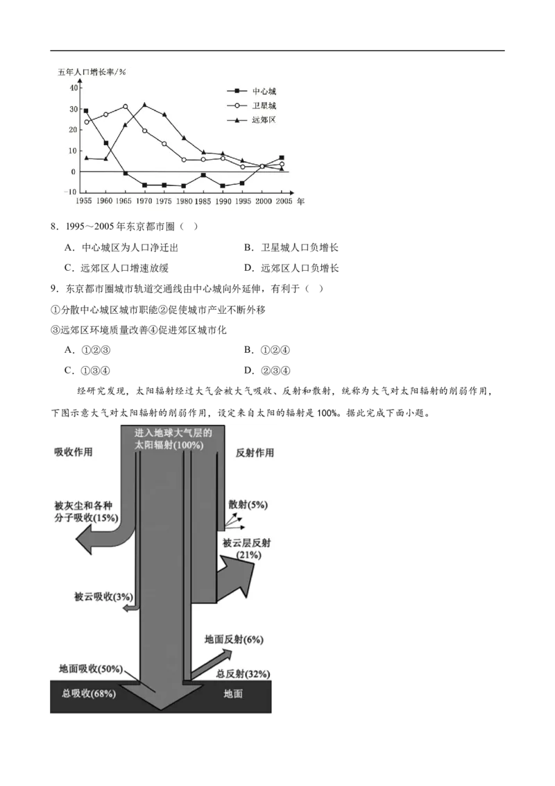 云南省腾冲市第八中学2024-2025学年高一下学期5月期中考试地理试卷（含答案）_2024-2025高一（7-7月题库）_2025年6月7.10新增
