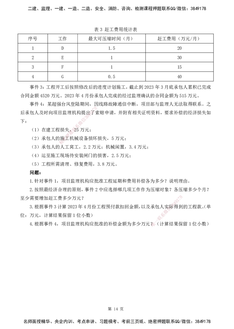 2025监理《案例分析-水利》精题必刷（完整版）下载打印_监理工程师_2025监理工程师_2025年监理工程师SVIP_2025年监理水利案例SVIP_03-习题精析✿实战特训✿模考通关