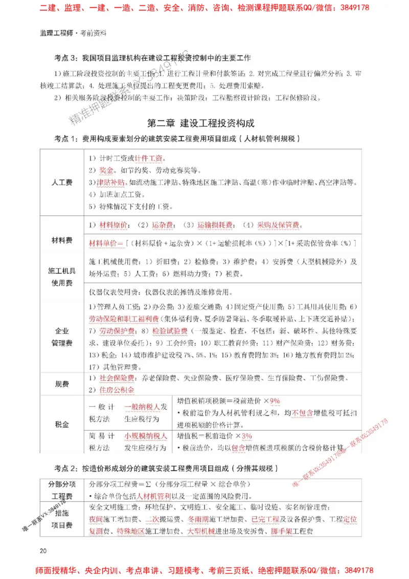 2025年监理工程师考试《目标与控制(土建)》考前30页纸_监理工程师_2025监理工程师_2025年监理工程师SVIP_2025年监理土建控制SVIP_05-考前密训✿央企特训✿机构普押