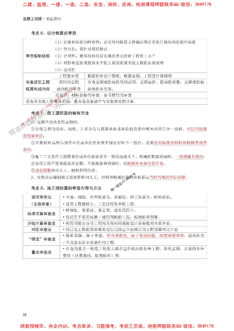 2025年监理工程师考试《目标与控制(土建)》考前30页纸_监理工程师_2025监理工程师_2025年监理工程师SVIP_2025年监理土建控制SVIP_05-考前密训✿央企特训✿机构普押