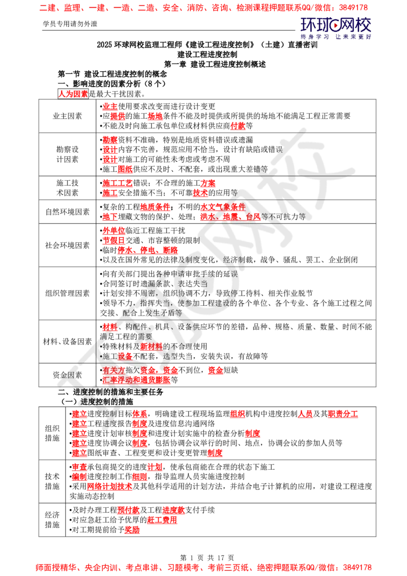 2025年环球网校监理工程师《建设工程进度控制》（土建）直播密训_6b8bf7d37522b5bfe725aee7d66a501869478441_监理工程师_2025监理工程师_2025年监理工程师SVIP_2025年监理土建控制SVIP
