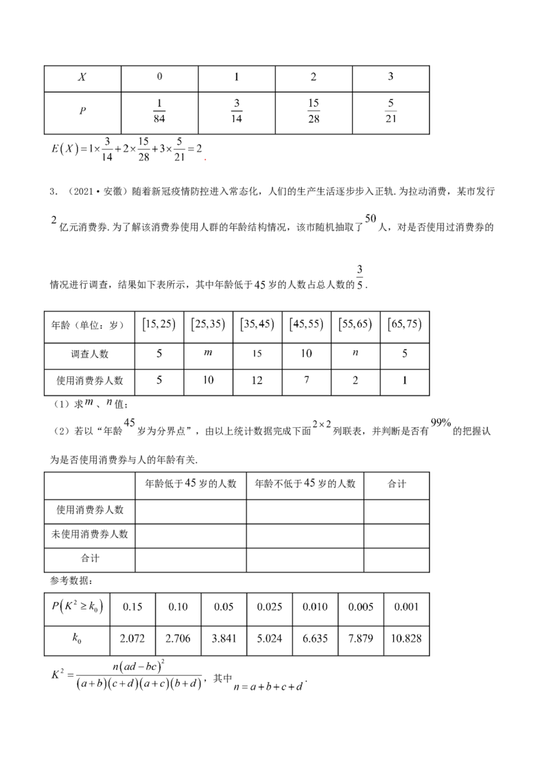 8.3分类变量与列联表（精讲）（解析版）_E015高中全科试卷_数学试题_选修3_02.同步练习_同步练习-举一反三（第三套）
