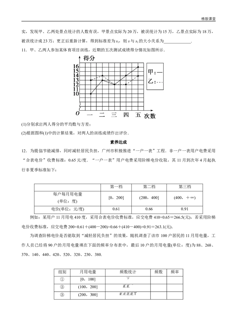 新教材精创9.3统计案例公司员工的肥胖情况调查分析同步练习（2）（原卷版）_E015高中全科试卷_数学试题_必修2_02.同步练习_同步练习（第四套）