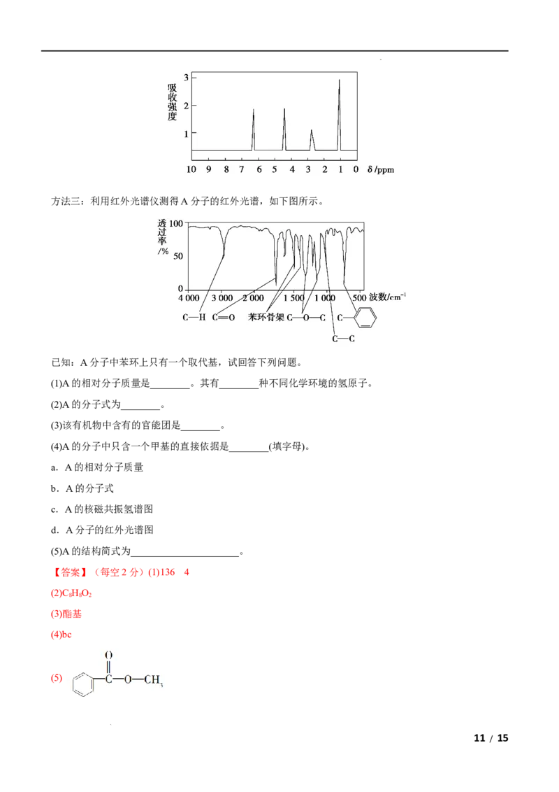 第01单元有机化合物的结构特点与研究方法（B卷&bull;提升能力）-2021-2022学年高二化学同步单元AB卷（人教版2019选择性必修3）（解析版）_E015高中全科试卷_化学试题_选修3_1.单元测试