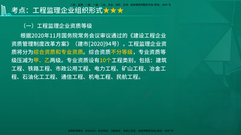 2026年监理《监理概论》精讲第4章在线版_监理工程师_2026年监理工程师SVIP_2026年监理概论法规SVIP_02-基础精讲✿高端面授✿深度强化_04.第四章工程监理企业与监理工程师