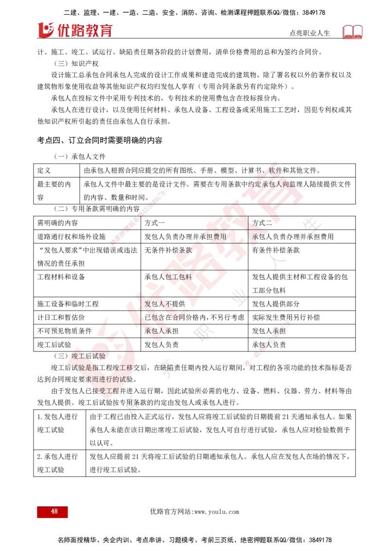 2025年监理《合同管理（第1-9章）》冲刺（打印版）_监理工程师_2025监理工程师_2025年监理工程师SVIP_2025年监理合同管理SVIP_04-冲刺串讲✿考点强化✿小灶集训_讲义