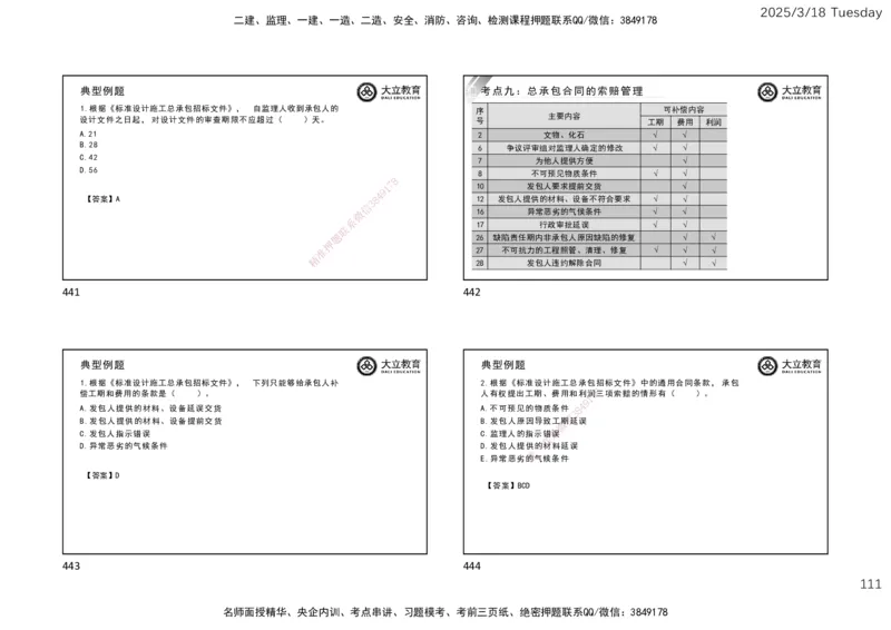 2025年监理合同精讲课件（一页四个）_监理工程师_2025监理工程师_2025年监理工程师SVIP_2025年监理合同管理SVIP_02-基础精讲✿高端面授✿深度强化_讲义
