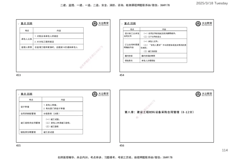 2025年监理合同精讲课件（一页四个）_监理工程师_2025监理工程师_2025年监理工程师SVIP_2025年监理合同管理SVIP_02-基础精讲✿高端面授✿深度强化_讲义