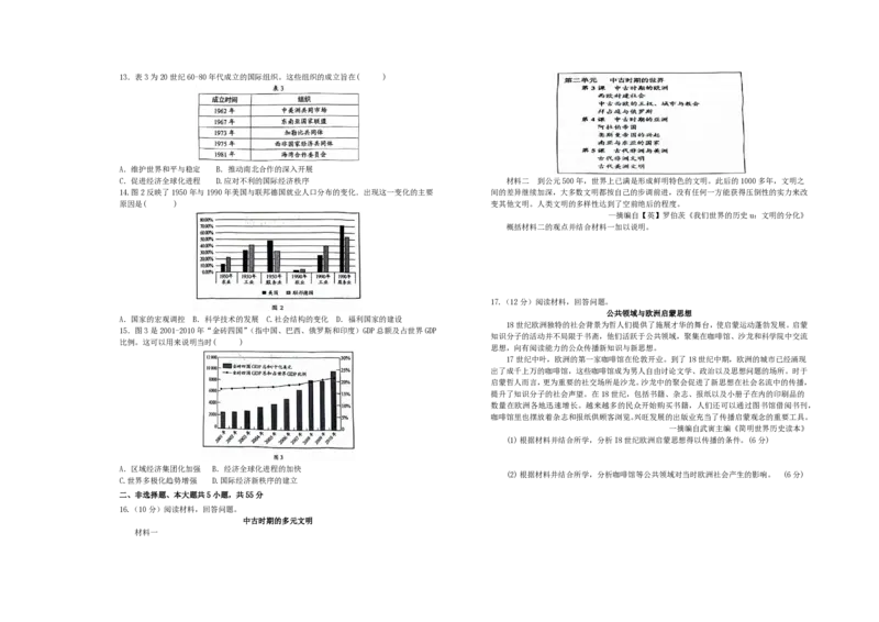 山东省菏泽第一中学2024-2025学年高一下学期考前练习（6月月考）历史PDF版含答案_2024-2025高一（7-7月题库）_2025年7月