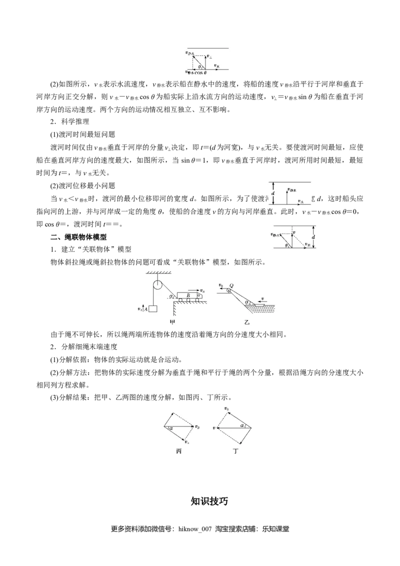 专题02抛体运动知识梳理-高一物理下学期期中专项复习（新教材人教版）_E015高中全科试卷_物理试题_必修2_5.专项复习