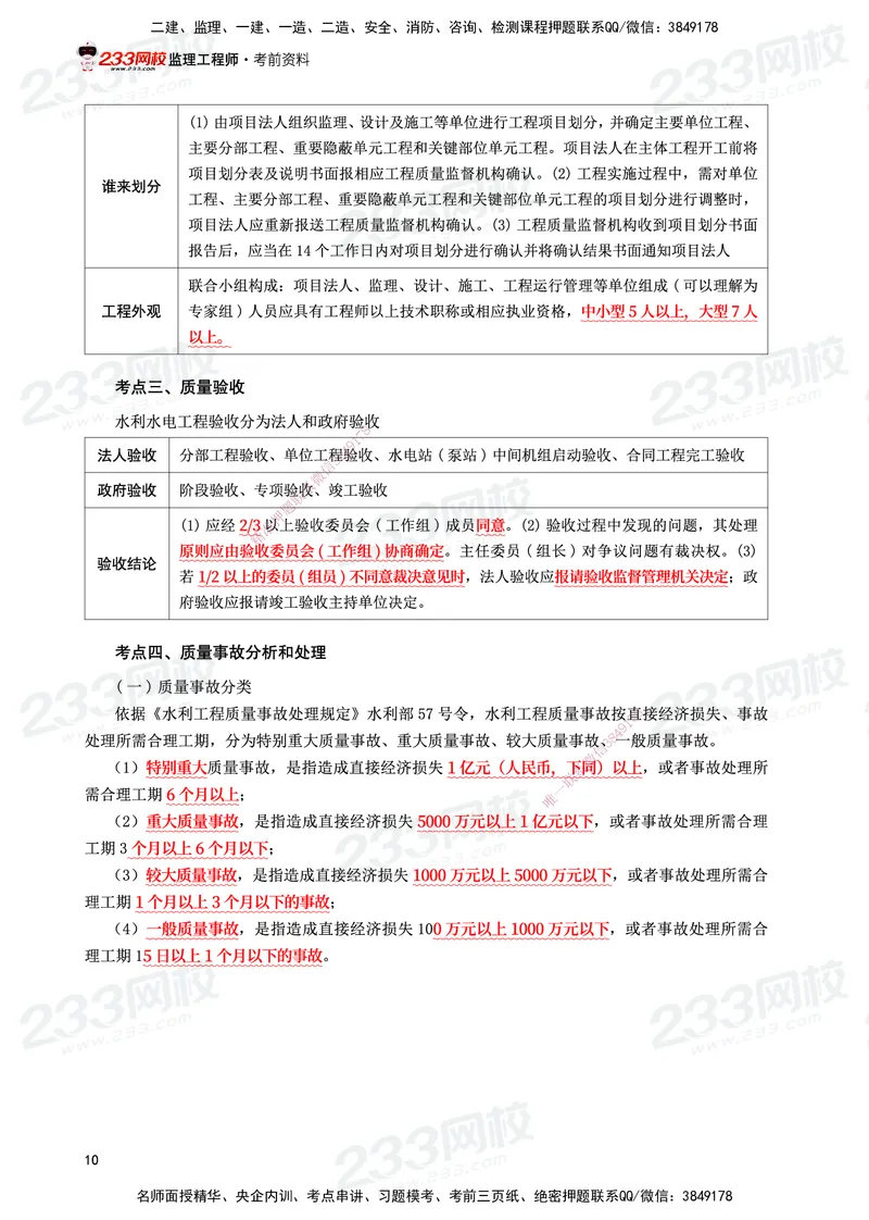 233-水利案例-考前10页纸_监理工程师_2025监理工程师_2025年监理工程师SVIP_2025年监理水利案例SVIP_05-考前密训✿央企特训✿机构普押_11-水利案例《考前10页纸》233