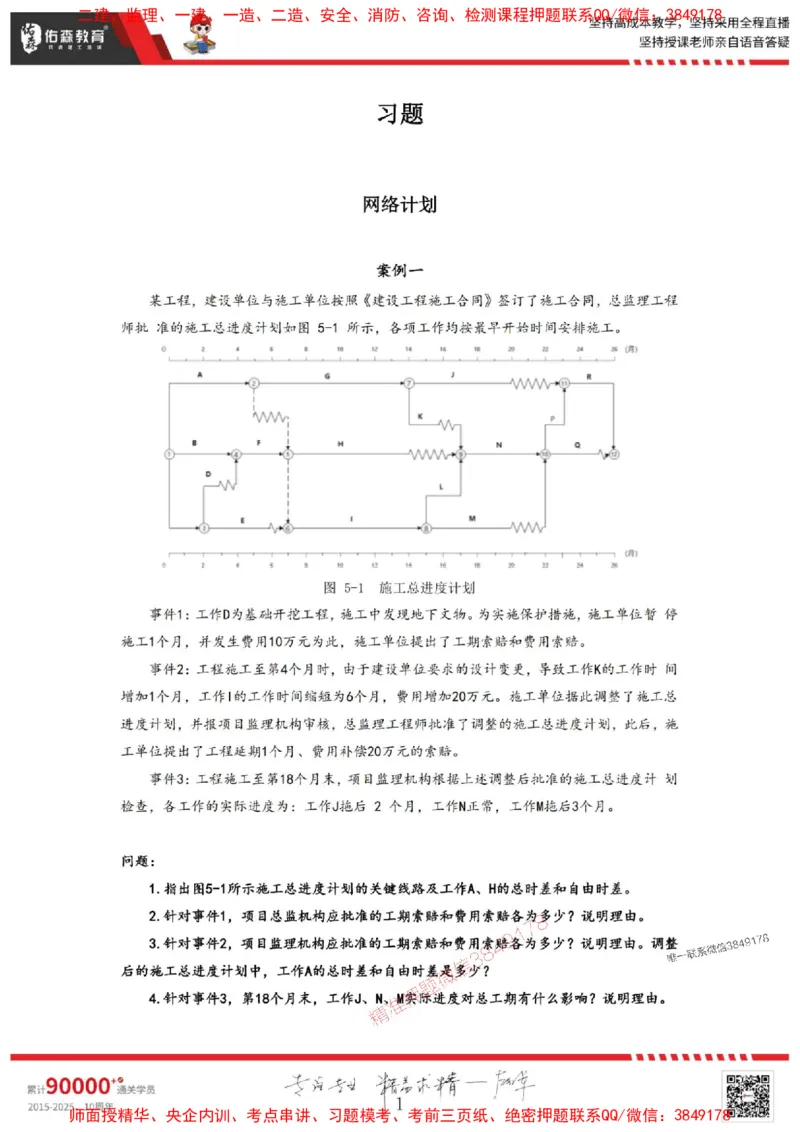 2025监理案例母题册_监理工程师_2025监理工程师_2025年监理工程师SVIP_2025年监理土建案例SVIP_01-精华文档✿电子教材✿历年真题_32-案例《核心母题习题册》YS推荐