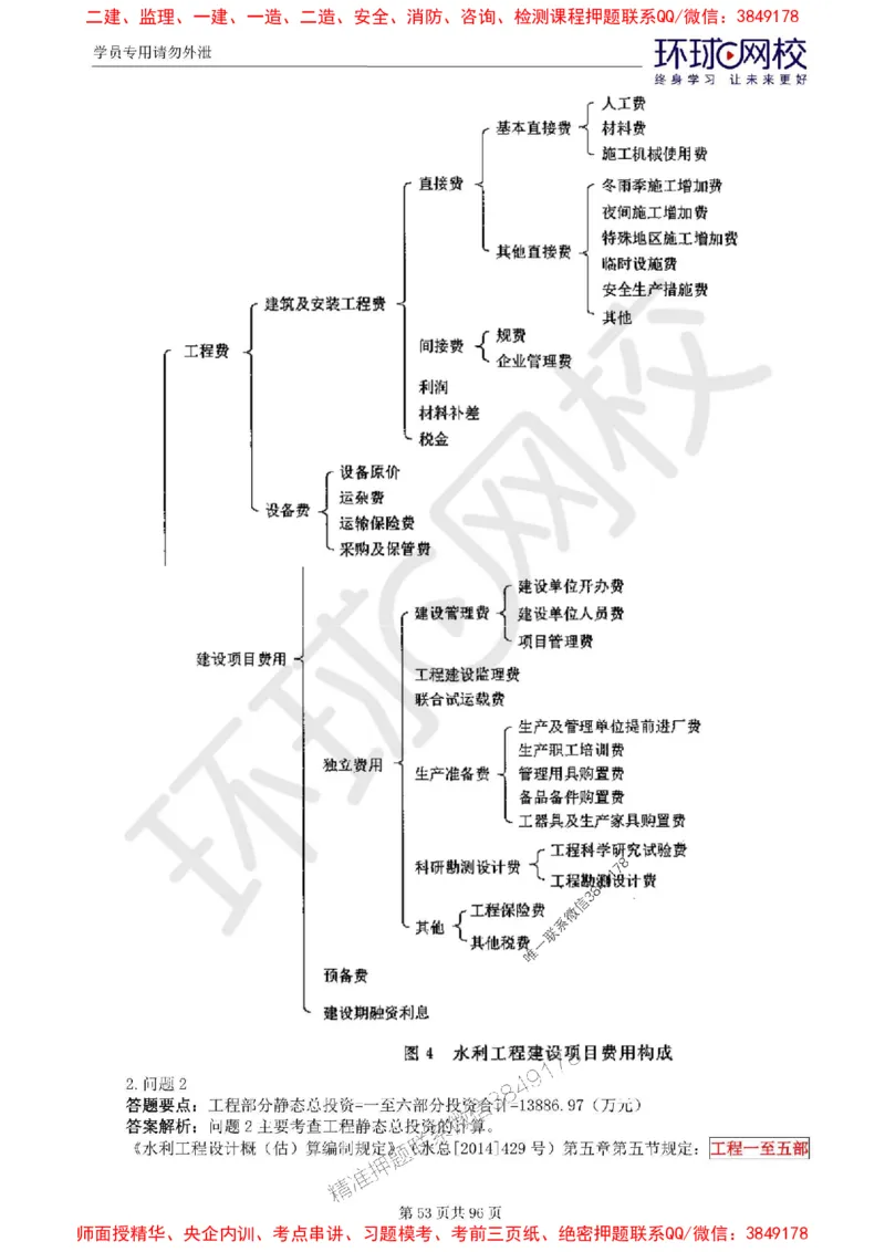 2025年环球网校监理工程师《建设工程监理案例分析》（水利）精讲习题集_监理工程师_2025监理工程师_2025年监理工程师SVIP_2025年监理水利案例SVIP