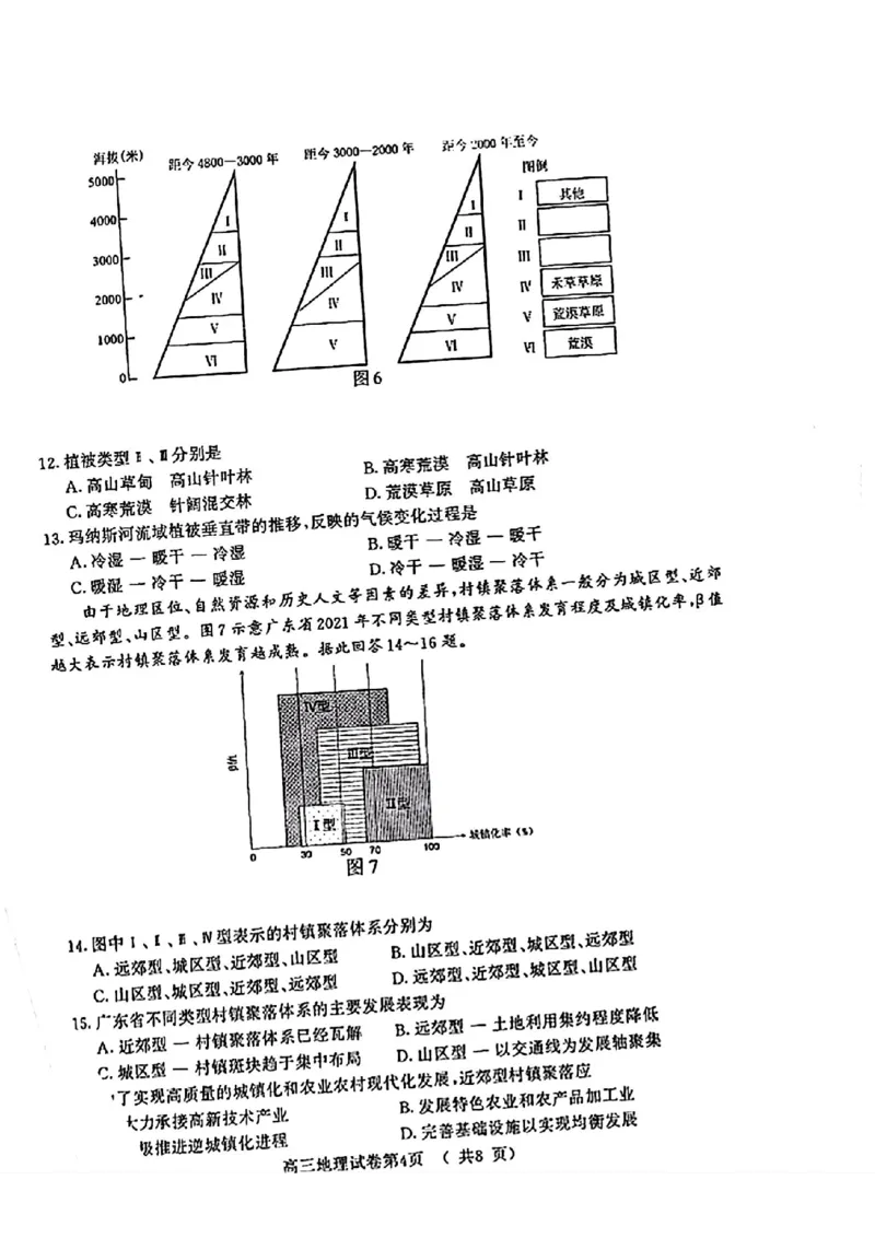 南京二模地理试卷_2024年5月_01按日期_10号_2024届江苏省南京市高三二模_江苏省南京市2024届高三二模地理