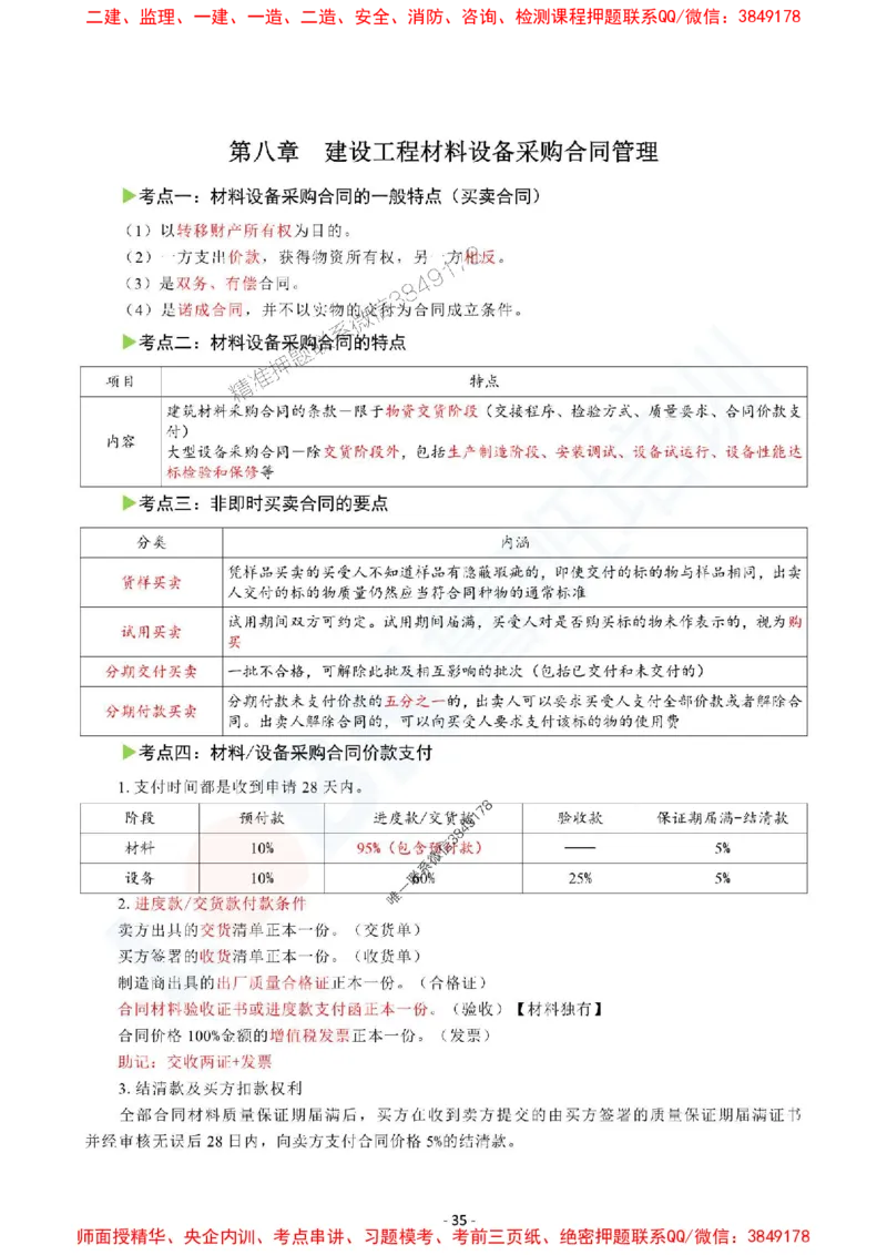 2025监理《合同管理》口袋书_监理工程师_2025监理工程师_2025年监理工程师SVIP_2025年监理合同管理SVIP_05-考前密训✿央企特训✿机构普押_03-合同《猛龙过江-口袋书》SMR
