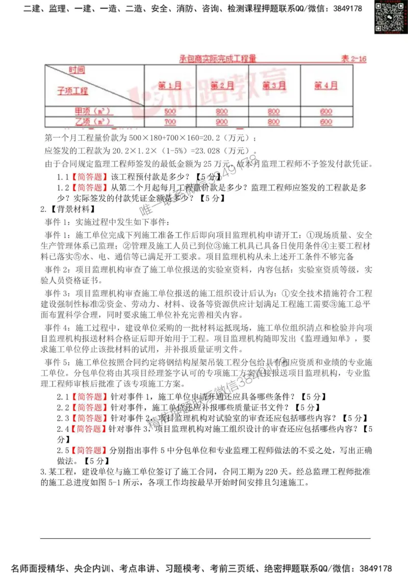 2025监理《案例分析土建》新教材关键题_监理工程师_2025监理工程师_2025年监理工程师SVIP_2025年监理土建案例SVIP_01-精华文档✿电子教材✿历年真题_22-案例《新教材关键题》SMR