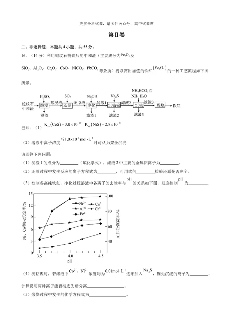 化学（九省联考考后提升卷，吉林、黑龙江卷）（解析版）_2024年4月_其他_2024年1月新&ldquo;九省联考&rdquo;考后提升卷（原卷+解析）_2024年1月&ldquo;九省联考&rdquo;化学真题完全解读与考后提升